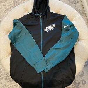 Nike Eagles Zip Up HoodieMen's Black and Green Jacket